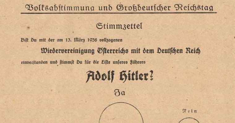 Volksabstimmung über die Wiedervereinigung Österreichs mit dem Deutschen Reich – Eine Dokumentation